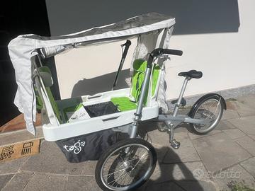 Bici triciclo tagabike per trasporto 2  bambini