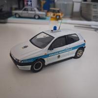 modellino 1/43 fiat bravo polizia municipale