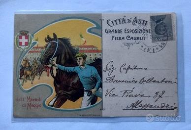 Cartolina ASTI fiera cavalli
