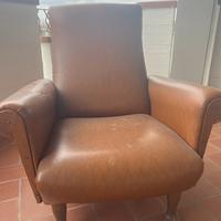Poltrona in pelle vintage