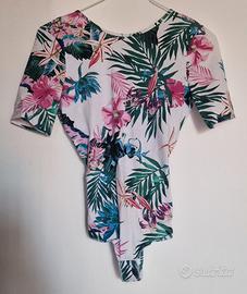 Lotto 2 Body Tezenis S/M - Floreale + Margarita (C