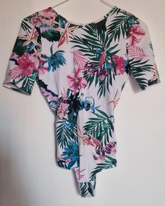 Lotto 2 Body Tezenis S/M - Floreale + Margarita (C