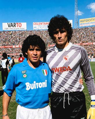 fotografia Maradona Lorieri 1987-88