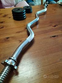 Bilanciere curl più pesi