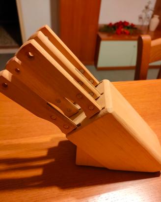 set coltelli Tramontana con ceppo