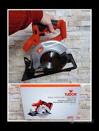 Sega circolare a batteria ricaricabile nuova 