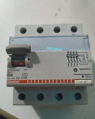 Differenziale puro quadripolare 25A