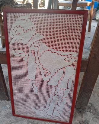 quadro uncinetto pinocchio 