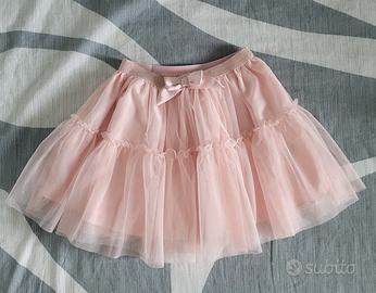 Gonna tulle rosa chiaro H&M NUOVA 8/10 anni