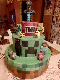 Torta pasta di zucchero Minecraft