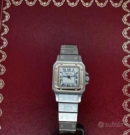 Cartier Santos Lady Carrèe Acciaio e Oro 1552