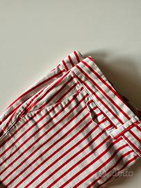Pantaloncini al ginocchio a righe