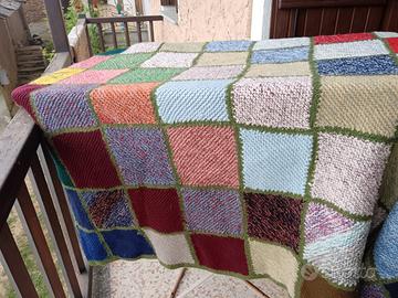 Coperta lana lavorata a mano