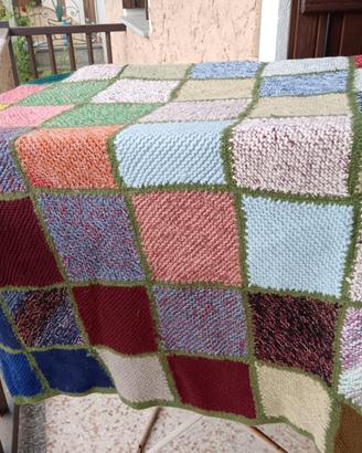 Coperta lana lavorata a mano