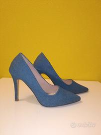 Décolleté color jeans numero 38