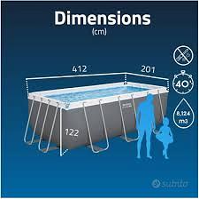 Piscina Bestway  412x201x122 cm con filtro a sabbi