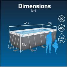 Piscina Bestway  412x201x122 cm con filtro a sabbi