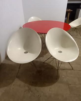 Kartell tavolo e 4 sedie