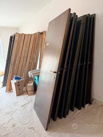 10 porte in legno con controtelaio -lotto-Cagliari