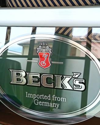 Insegna Birra Beck's Luminosa  Vintage Arredo Casa