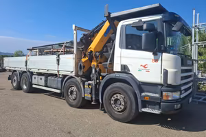 Scania 124G 420 CV 8x2 con Gru Effer Autel 305 4+4