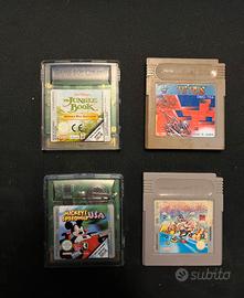 4 Giochi Game Boy:Super Mario, Tetris, Jungle Book