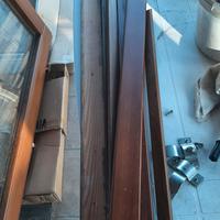 Finestra in legno con vetrocamera 133x85 cm anta e