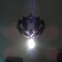 lampadario ferro battuto artigianale 