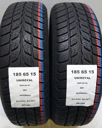 2 GOMME 185 65 15 UNIROYAL BR1384