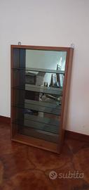 Elegante Vetrinetta / Bacheca da parete in legno