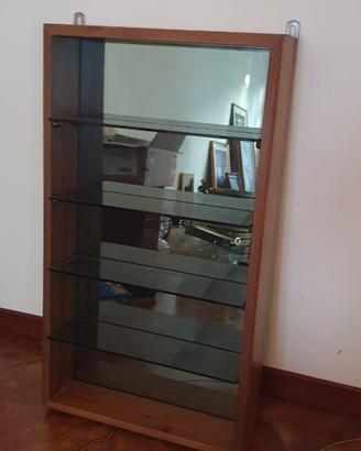 Elegante Vetrinetta / Bacheca da parete in legno