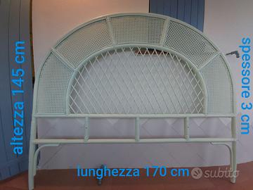 Spalliera letto tipo midollino