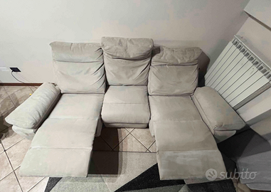 Divano 3 posti Relax reclinabile elettrico