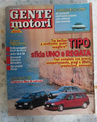 Gente Motori 1988  Fiat Uno 45 Sl  Fiat Tipo DGT