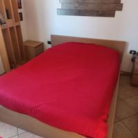 letto matrimoniale Malm + 2 comodini 