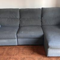Divano letto con penisola e cassettone