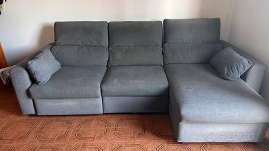 Divano letto con penisola e cassettone