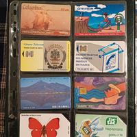 Collezione 8 carte telefoniche straniere rare 
