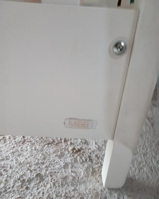 Lettino Mibb con sponda regolabile completo di mat