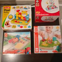 Giochi legno bimbi 18 mesi set 4 pezzi