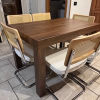 Tavolo Allungabile, 120(200)x80 cm Noce canaletto