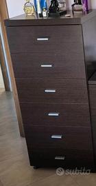 mobiletto alto 6 cassetti 