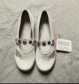 scarpe da cerimonia bianche tg 39