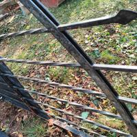 cancello/portone in ferro pieno smontato +ganci