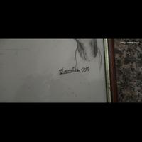 quadro fatto a matita da bacher nel 1970 