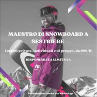 Lezioni di snowboard a Sestriere