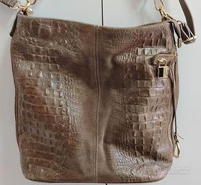 Borsa da donna Vera pelle scamosciata Melluso.