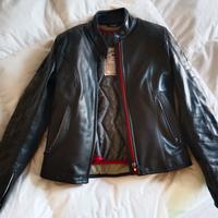 giacca in pelle moto donna