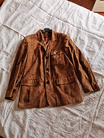 Giacca pelle scamosciata