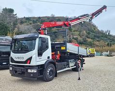 IVECO 180E32 K NUOVO GRU da 23 m + RIBALTABILE
